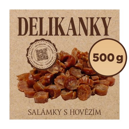 Delikan Delikanky salámky s hovězím 500 g