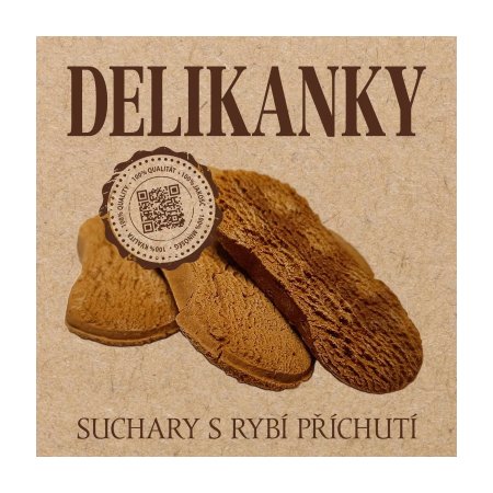 Delikan Delikanky suchary ryba 8 ks