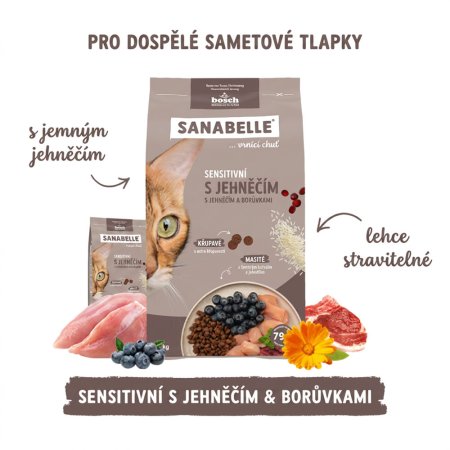 Bosch Cat Sanabelle Sensitive Lamb 2 kg