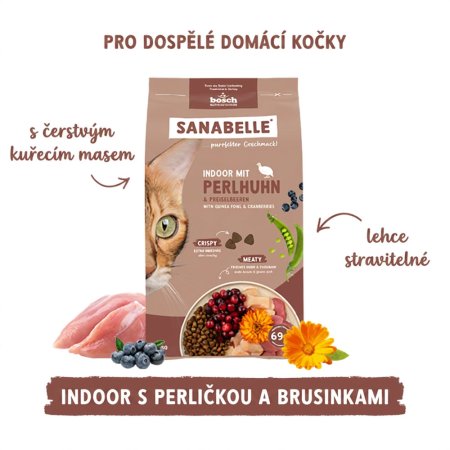 Bosch Cat Sanabelle Indoor Guinea fowl 2 kg