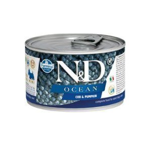 N&D DOG OCEAN Adult Codfish & Pumpkin Mini 140g (EXPIRACE 01/2025)