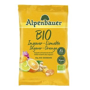 Alpenbauer BIO Přírodní bonbóny Zázv.pomer.limetka 90g