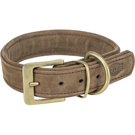 Obojek PURE kožený, hnědá L: 47-54 cm/ 40 mm
