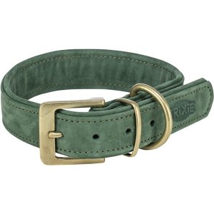 Obojek PURE kožený, šalvějová L-XL: 52-63 cm/ 40 mm