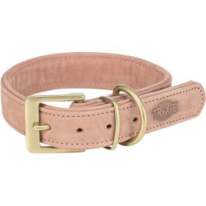Obojek PURE kožený, růžová XS-S: 27-34 cm/ 25 mm
