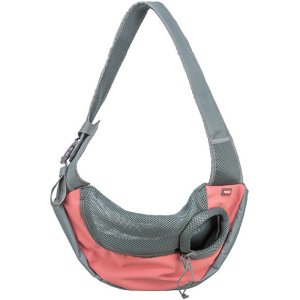 Front Sling Carrier - přední nosítko/taška, 50 x 25 x 18 cm, růžová/šedá (max. 5kg)