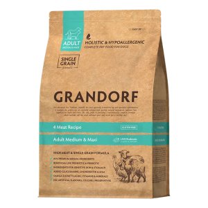 Grandorf granule pro psy Adult Medium & Maxi - 4 druhy masa 10kg