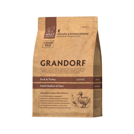 Grandorf granule pro psy Adult Medium & Maxi - Kachna a krocan 1kg