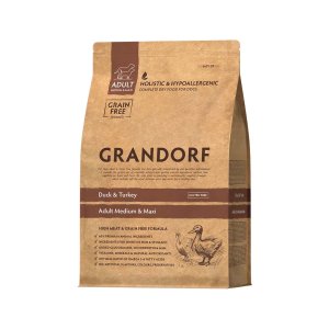 Grandorf granule pro psy Adult Medium & Maxi - Kachna a krocan 3kg