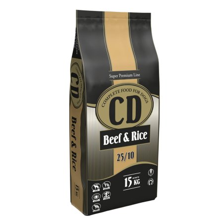 DELIKAN CD Beef and rice 15 kg (POŠKOZENÝ OBAL, váha 10 kg)