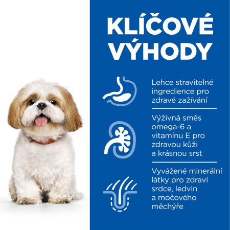 Hill’s Science Plan granule pro starší psy malých plemen s kuřecím 6 kg (POŠKOZENÝ OBAL, váha 5,8 kg)