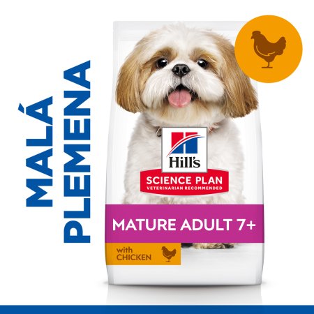 Hill’s Science Plan granule pro starší psy malých plemen s kuřecím 6 kg (POŠKOZENÝ OBAL, váha 5,8 kg)