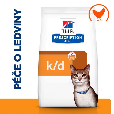 Hill’s Prescription Diet k/d Péče o ledviny granule pro kočky 400 g (EXPIRACE 06/2025)