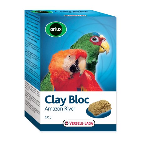 Jílový blok VERSELE-LAGA Clay Bloc Amazon River pro větší papoušky 550g (EXPIRACE 12/2024)