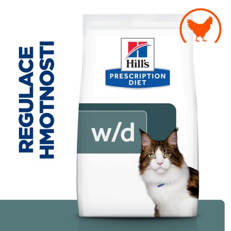 Hill’s Prescription Diet w/d Udržení hmotnosti granule pro kočky 3 kg (EXPIRACE 04/2025)