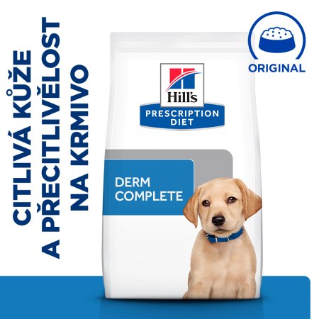 Hill’s Prescription Diet Derm Complete Alergie a péče o kůži pro psy 1.5 kg (EXPIRACE 06/2025)