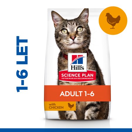 Hill’s Science Plan granule pro dospělé kočky s kuřecím 10 kg (EXPIRACE 08/2025)