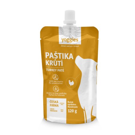Yoggies paštika - krůtí maso 120 g
