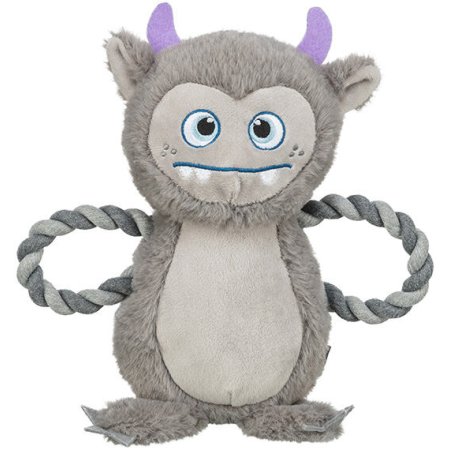 Be Eco Monster - příšerka, hračka/přetahovadlo pro psy, 33 cm, polyester/bavlna, šedá