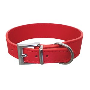 PROFIZOO Kožený obojek SETA (23 mm x 30 cm) červená