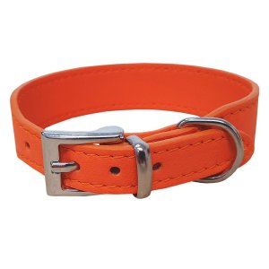 PROFIZOO Kožený obojek SETA (23 mm x 34 cm) oranžová