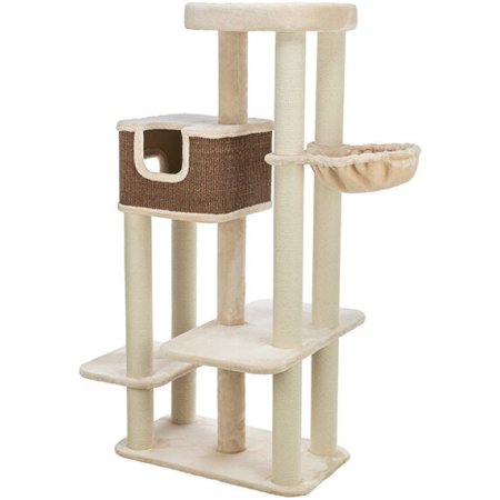 Škrabadlo BERTHOLO, 78 x 45 cm /165 cm, krémová/hnědá