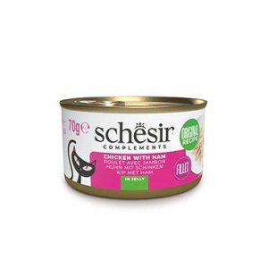 Schesir Cat konz. Adult kuře/šunka 70g