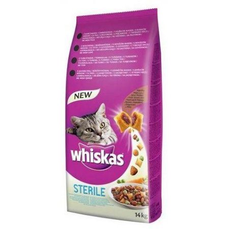WHISKAS granule Sterile s kuřecím 14 kg (POŠKOZENÝ OBAL)