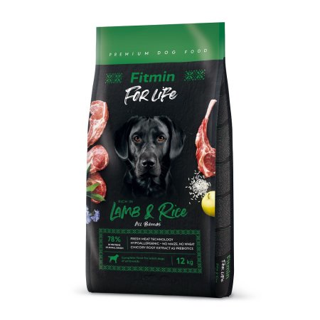 Fitmin dog For Life Lamb & Rice 12 kg (POŠKOZENÝ OBAL)