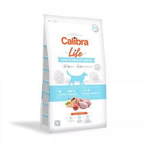 Calibra Dog Life Junior Medium Breed Chicken 12kg (EXPIRACE 09/2025)