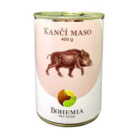 Bohemia Pet Food Kančí maso ve vlastní šťávě 400 g (POŠKOZENÝ OBAL)