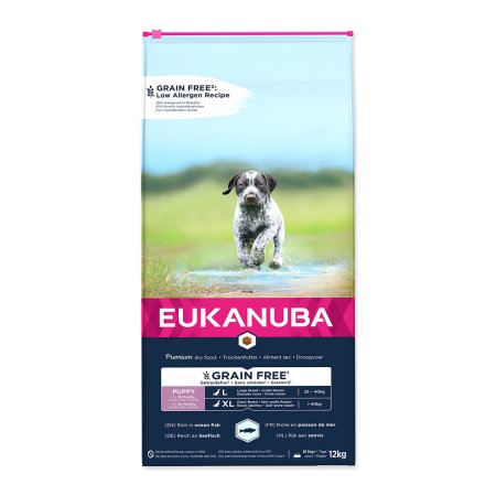 Eukanuba Puppy & Junior Large & Giant Grain Free Ocean Fish 12 kg (EXPIRACE 11/2024)