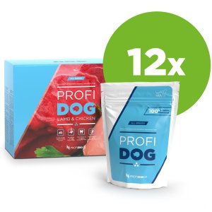 PROFIDOG kapsička kousky s jehněčím a kuřecím v omáčce 12x100g (EXPIRACE 09/2025)