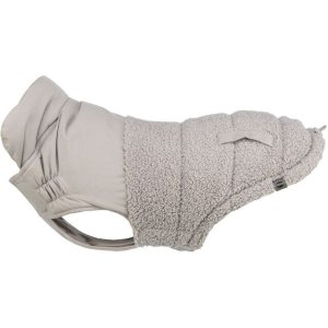 Zimní vesta AJOU s kožíškem, šedá S: 36cm, hruď: 46-56cm, krk: 40cm