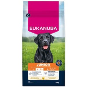 Krmivo EUKANUBA Junior Large rich in fresh chicken 15 kg