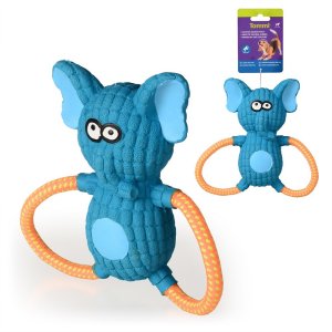 Slon modrý, lano - latex 19cm