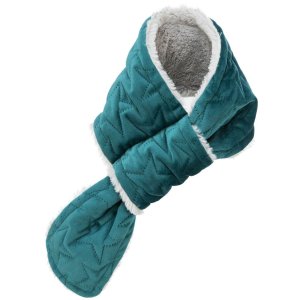 Vánoční šál pro psy, samet/plyš, lila/zelená 70 cm