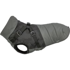 Reflexní obleček PONTIS - vesta s postrojem, šedá S: 33cm, hruď: 42-50cm, krk: 35cm