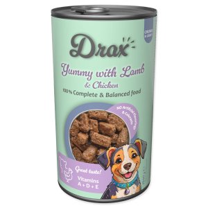 Konzerva Drax Adult s jehněčím a kuřecím 1240g