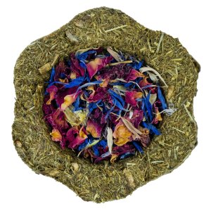 LIMARA Bezobilná krmná miska Goody Crunch Růže - Chrpa 50g