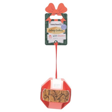 Beeztees XMAS BALL Pamlsky pro kočky Catnip-kuře-tuňák 8,5x8cm