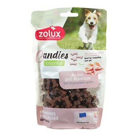 Pochoutka pes CANDIES kostičky šunkové 150g Zolux