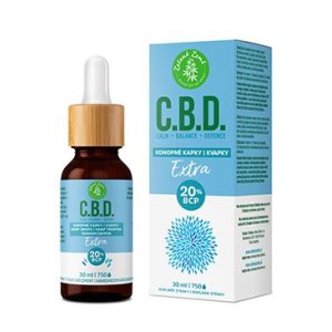 C.B.D. konopné kapky s 20% BCP Extra 30ml