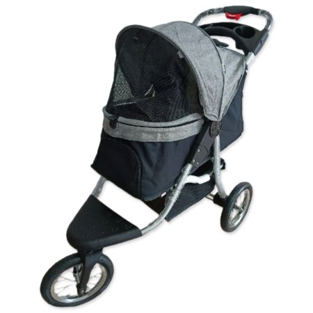 Kočárek PawHut 110x54x106cm šedo-černý (ROZBALENÉ)