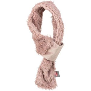 Vánoční hebká šála, plyš, starorůžová 50 cm