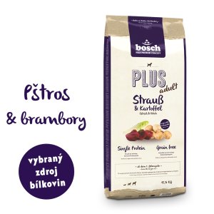 Bosch HPC PLUS Adult Ostrich & Potato 12,5 kg (EXPIRACE 09/2025)
