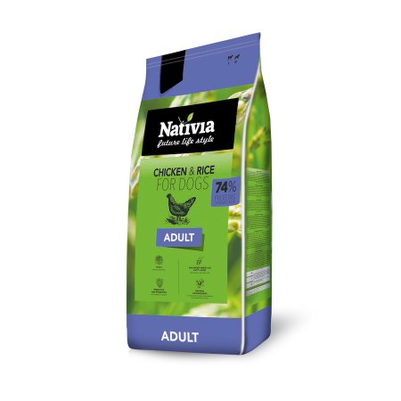Nativia Dog Adult 3 kg (POŠKOZENÝ OBAL, váha 2,7 kg)