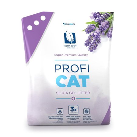 PROFICAT kočkolit Lavender by Nature Extra Fine 8 l (POŠKOZENÝ OBAL, váha 3,4 kg)