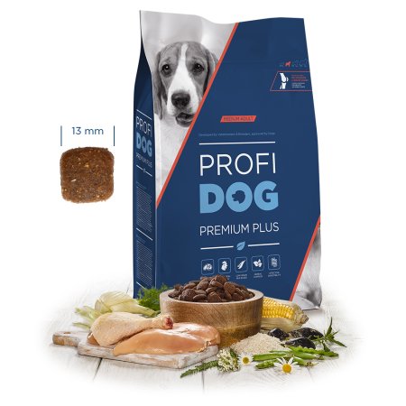 PROFIDOG Premium Plus Medium Adult 3 kg (POŠKOZENÝ OBAL)