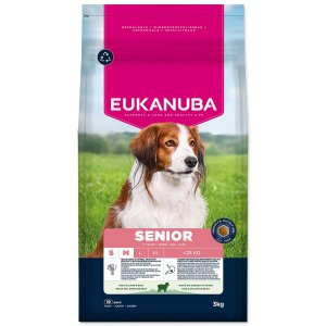 Krmivo EUKANUBA Senior Small and Medium rich in lamb 3 kg